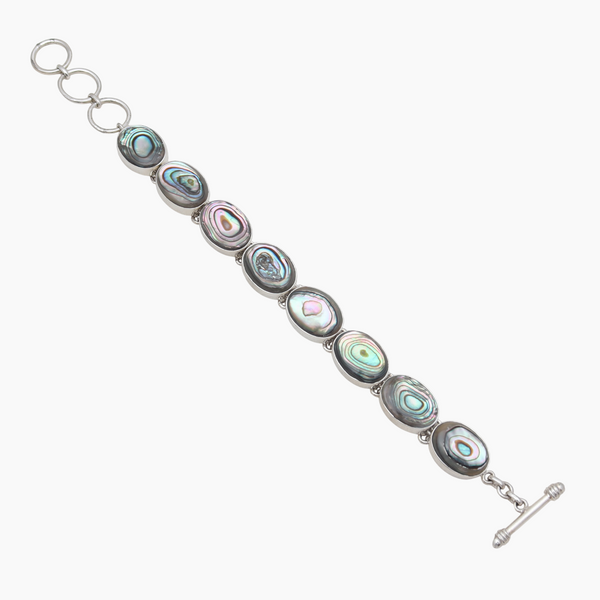 925 Sterling Silver Abalone Shell Bracelets