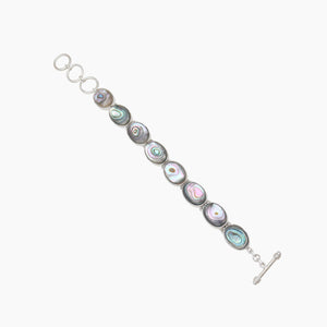 925 Sterling Silver Abalone Shell Bracelets