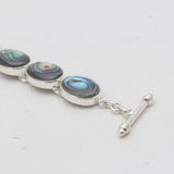 925 Sterling Silver Abalone Shell Bracelets
