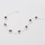Garnet Silver Designer Bracelets