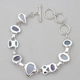 Rainbow Moonstone Silver Bracelets