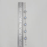 Rainbow Moonstone Silver Bracelets