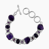 925 Sterling Silver Amethyst Bracelets