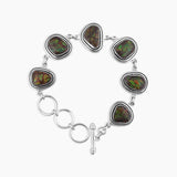 Ammolite Silver Bracelets