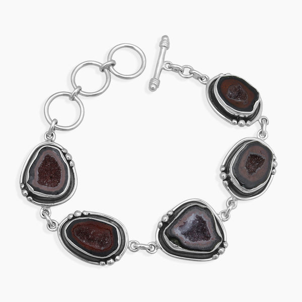 Coconut Druzy Silver Bracelets