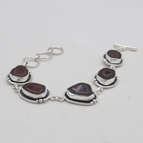 Coconut Druzy Silver Bracelets