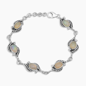Ethiopian Opal Silver Designer Bracelets