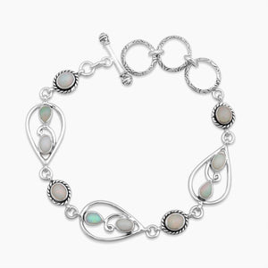 Ethiopian Opal Silver Bracelets