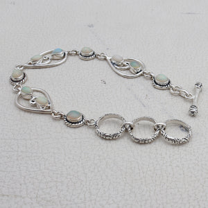 Ethiopian Opal Silver Bracelets