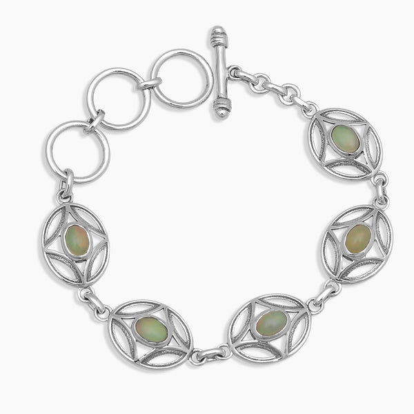 925 Sterling Silver Ethiopian Opal Bracelets