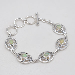 925 Sterling Silver Ethiopian Opal Bracelets
