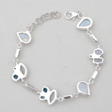 Rainbow Moonstone Silver Bracelets