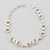 Rough Citrine Silver Bracelets