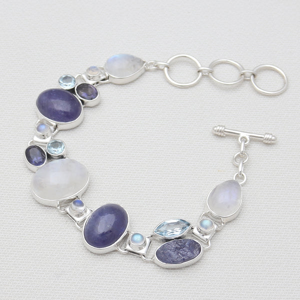 925 Sterling Silver Multistone Designer Bracelets