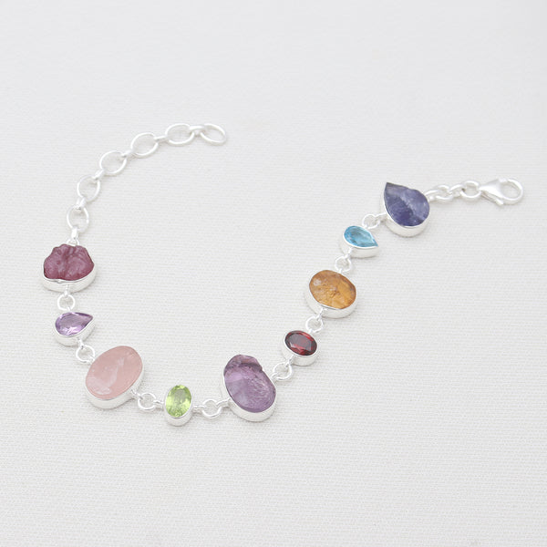 925 Sterling Silver Multistones Bracelets