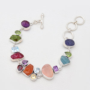 Multistone Silver Designer Bracelets