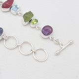 Multistone Silver Designer Bracelets