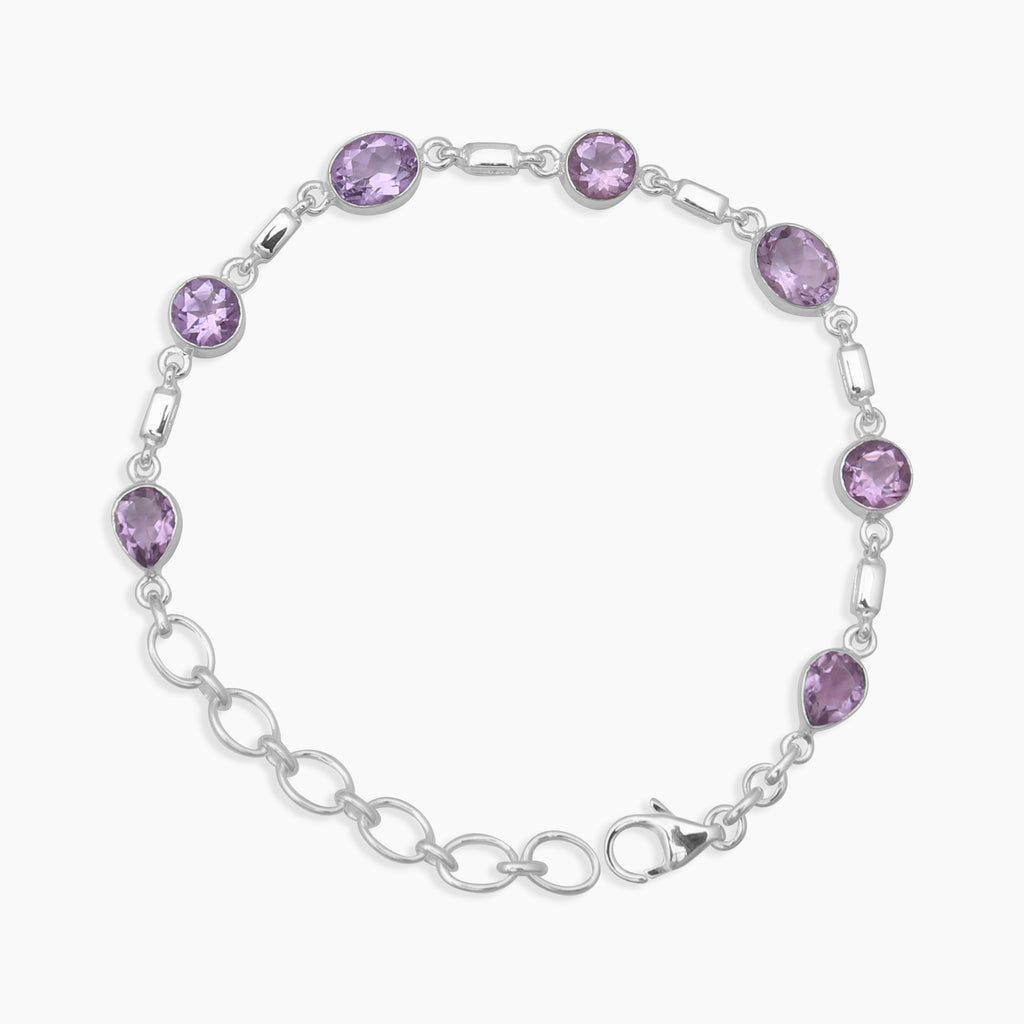 Amethyst Silver Bracelets