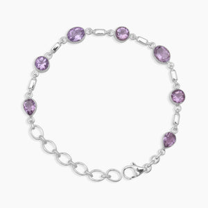 Amethyst Silver Bracelets