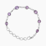 Amethyst Silver Bracelets