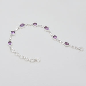 Amethyst Silver Bracelets