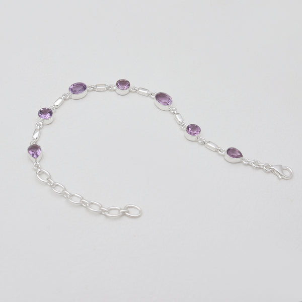 Amethyst Silver Bracelets