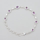Amethyst Silver Bracelets