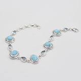 Larimar Silver Bracelets