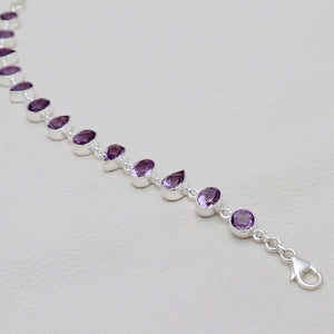 Amethyst Silver Bracelets