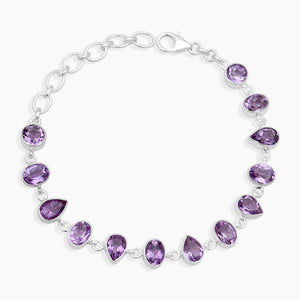 Amethyst Silver Bracelets