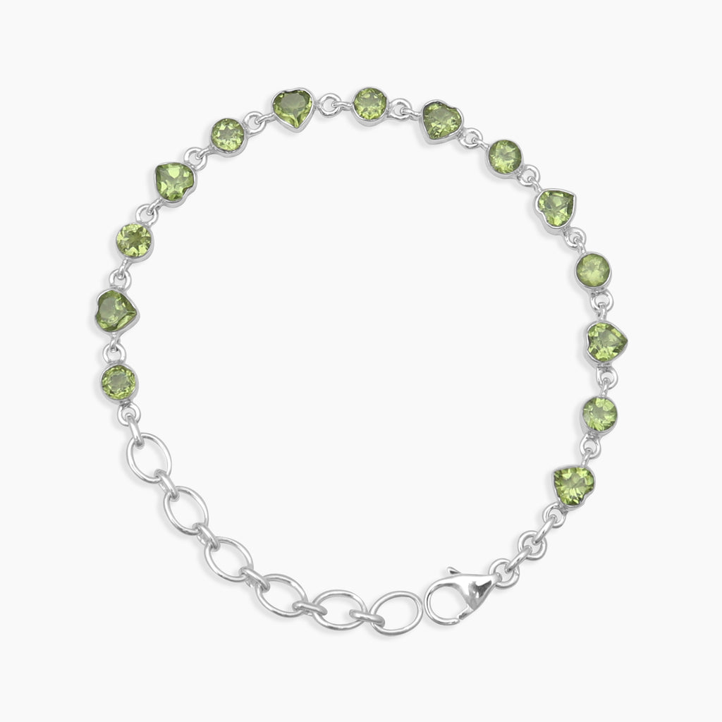 Peridot Silver Bracelets