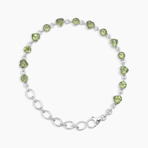 Peridot Silver Bracelets