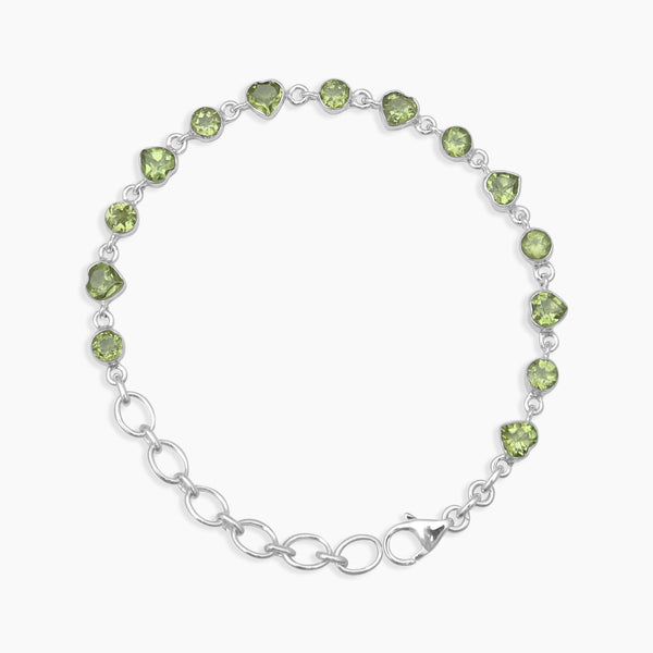 Peridot Silver Bracelets