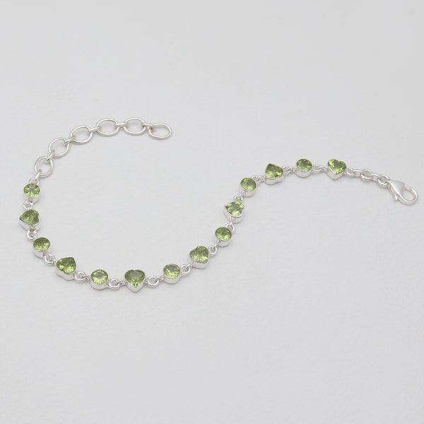 Peridot Silver Bracelets