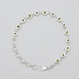 Peridot Silver Bracelets