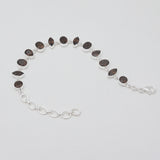 Smoky Quartz Silver Bracelets