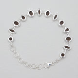 Smoky Quartz Silver Bracelets