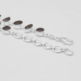 Smoky Quartz Silver Bracelets