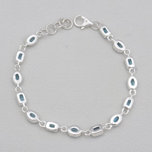 Blue Topaz Silver Bracelets