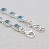 Blue Topaz Silver Bracelets