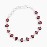 925 Sterling Silver Garnet Bracelets