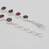 925 Sterling Silver Garnet Bracelets