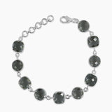 Green Amethyst Silver Bracelets