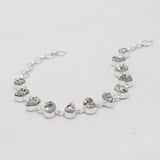 925 Sterling Silver Pyrite Druzy Bracelets