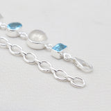 Rainbow Moonstone Silver Bracelets