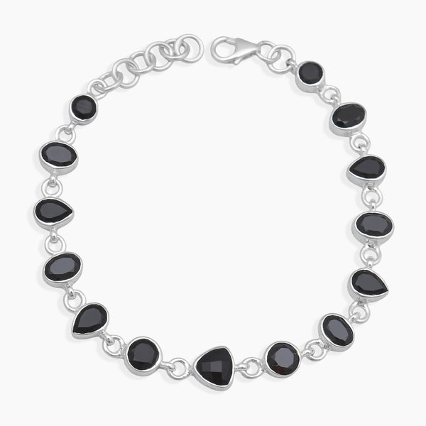 925 Silver Black Onyx Bracelets