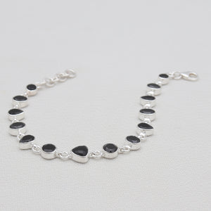 925 Silver Black Onyx Bracelets