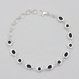 Black Onyx Silver Bracelets