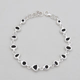 925 Silver Black Onyx Bracelets