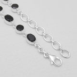 Black Onyx Silver Bracelets